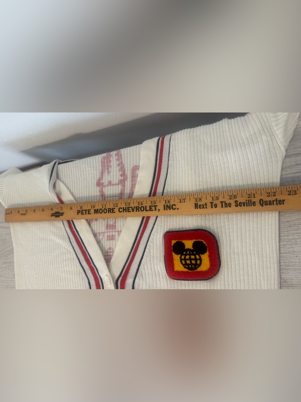 Walt Disney World 50th Anniversary Vault Collection Cardigan Collegiate Lg *READ - Picture 6 of 10